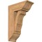 Ekena Millwork Balboa Traditional Smooth Bracket w/ Offset Brace, Western Red Cedar, 7 1/2"W x 18"D x 26"H BKT0806X18X26BOA01SWR - alternate 1